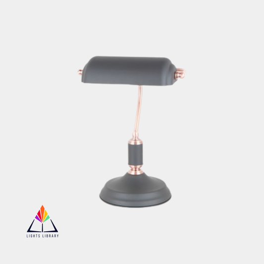 Heritage Glow: Classic Bankers Table Lamp