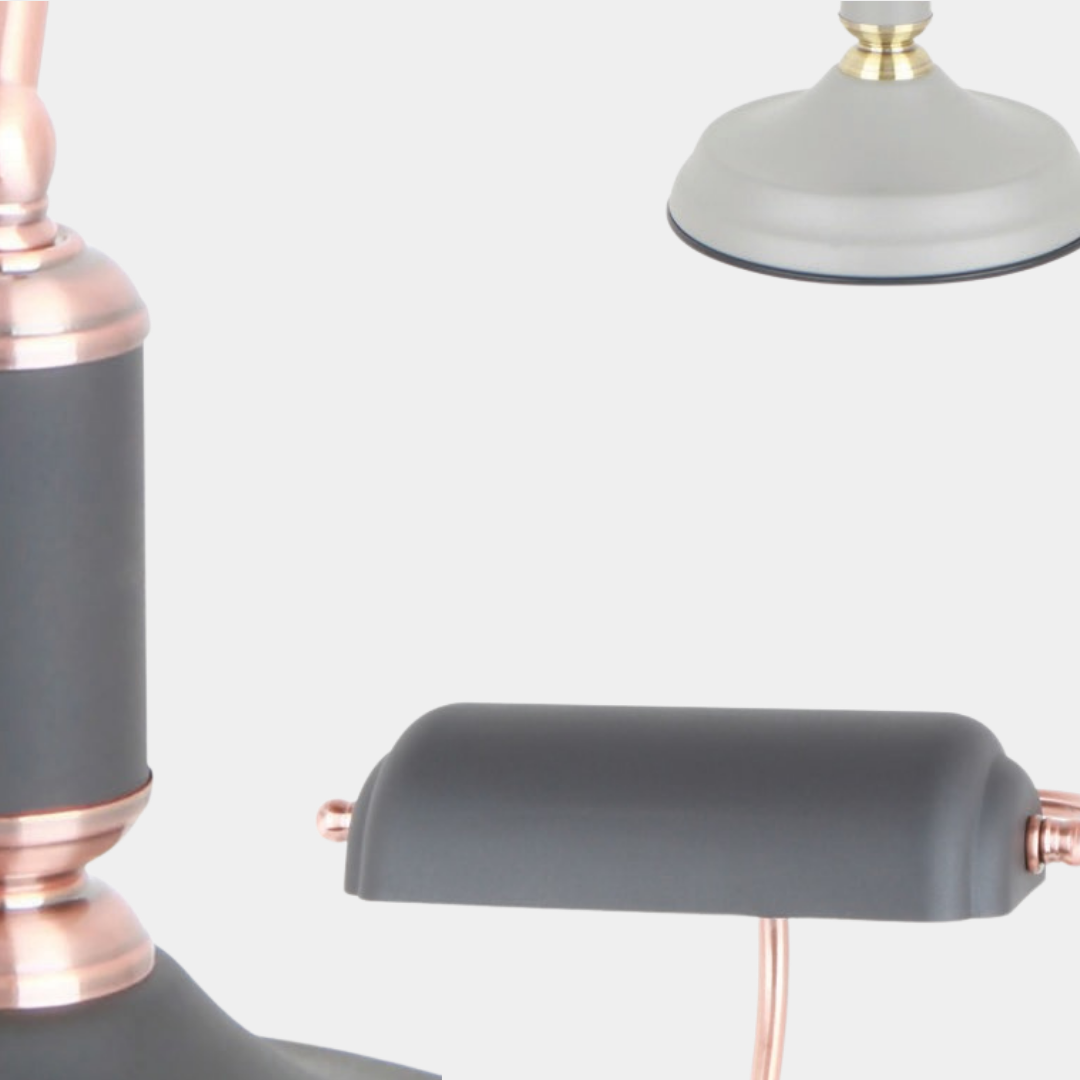 Heritage Glow: Classic Bankers Table Lamp