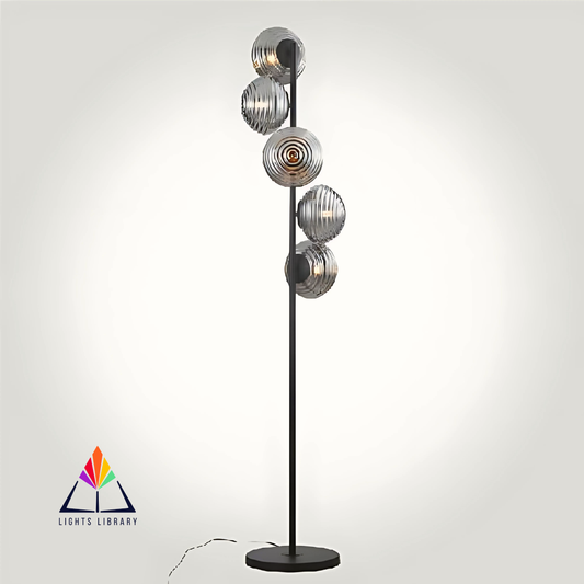 Rippled Radiance Floor Lamp