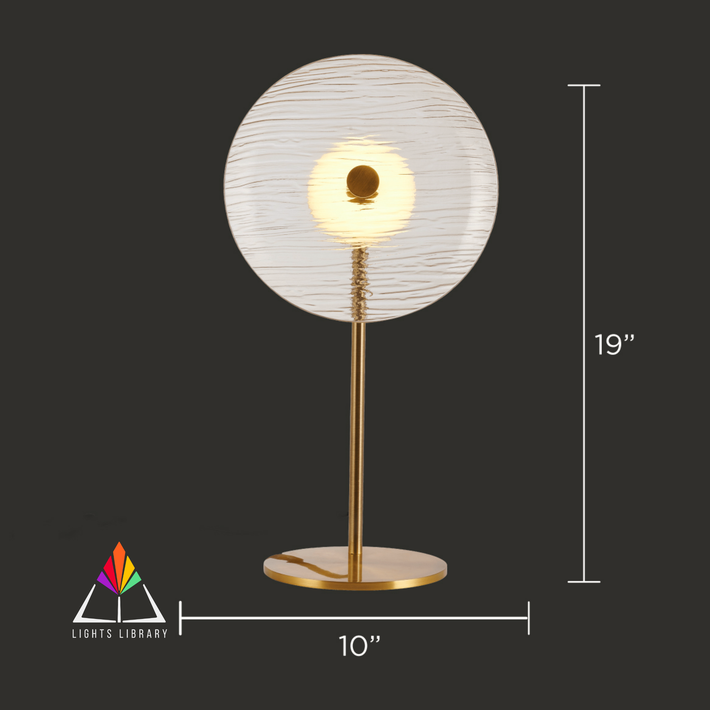 Luminous Disc Table Lamp