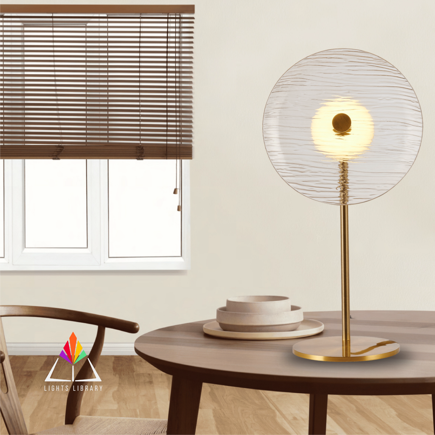 Luminous Disc Table Lamp