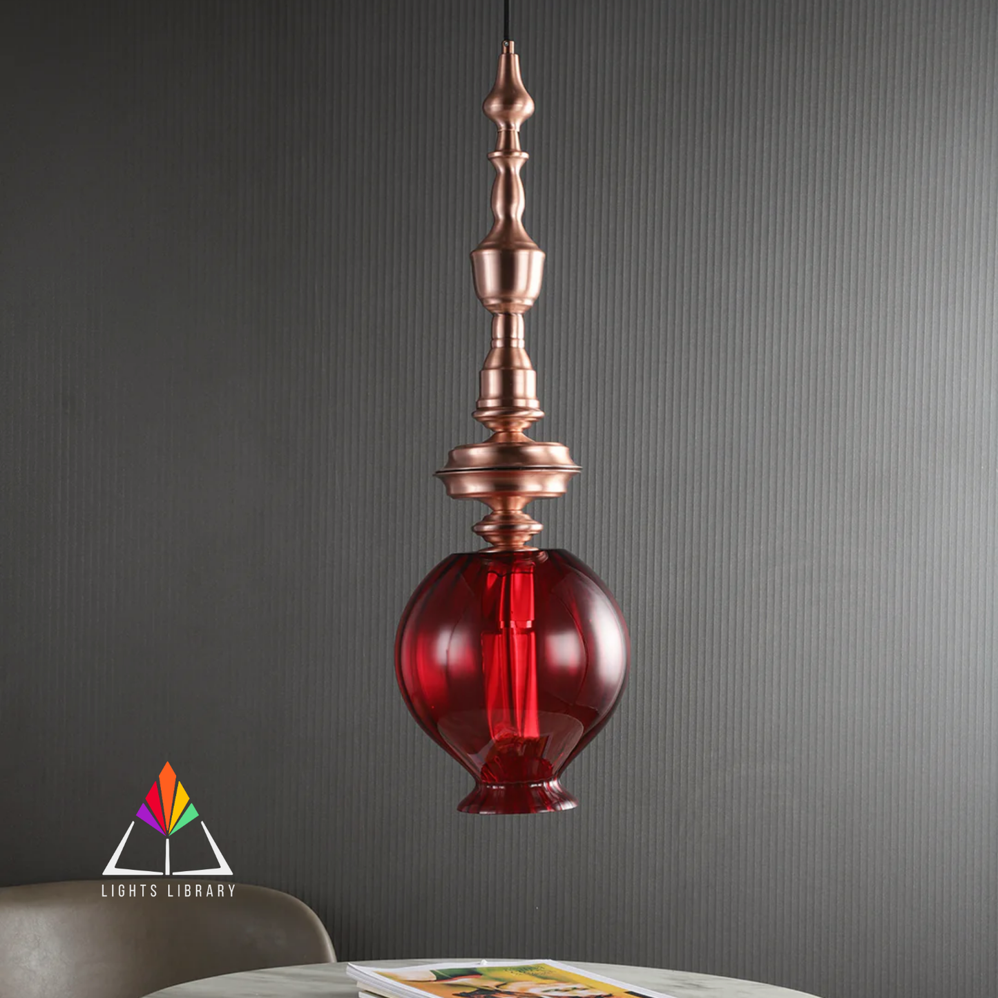 Nicole Red Pendant Light