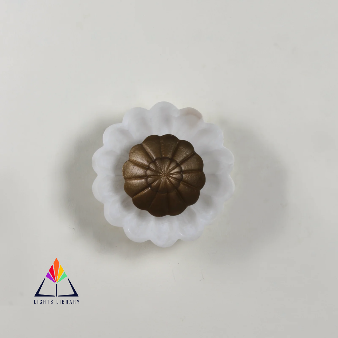 Frosted Blossom Wall Light