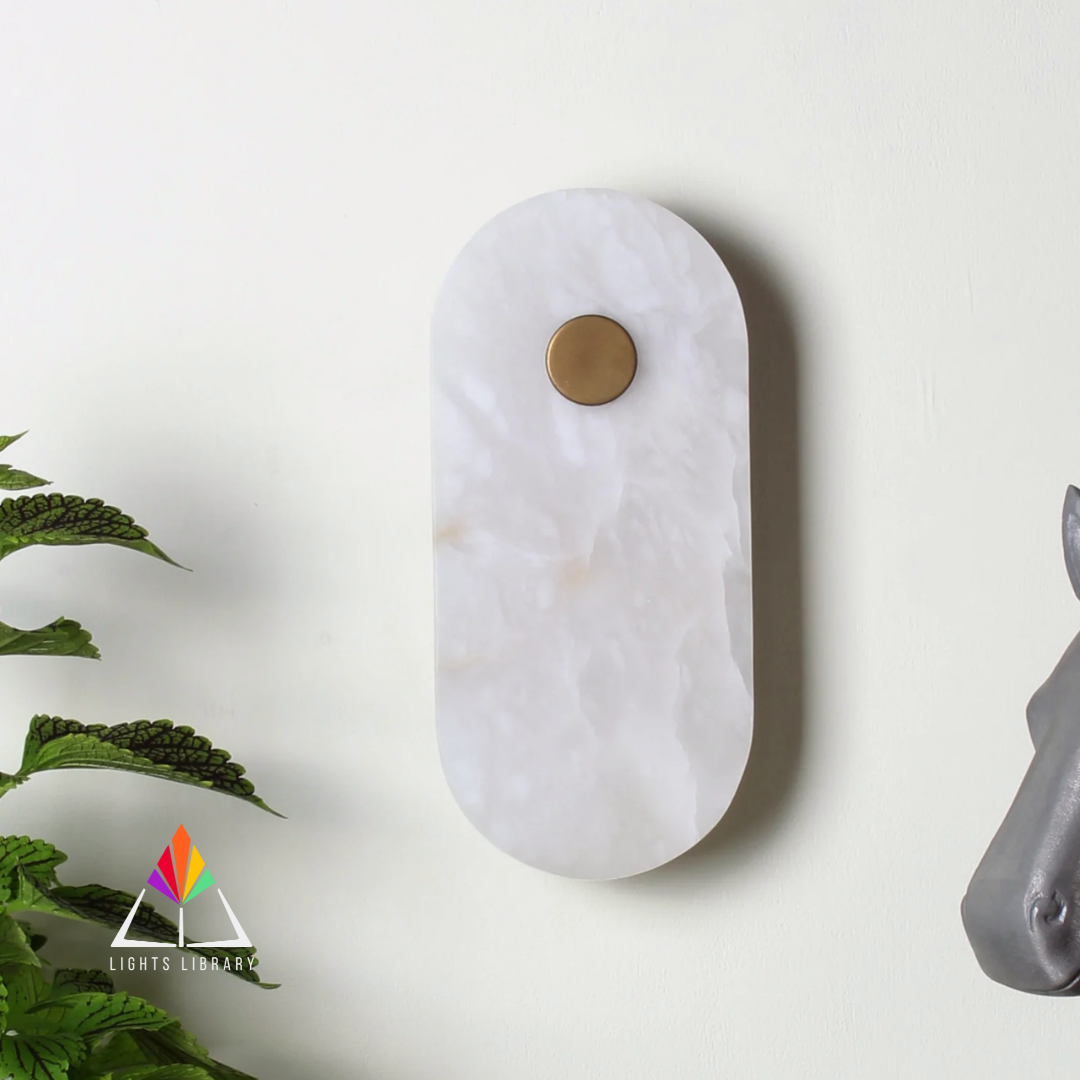 Oval Marble Wall Accent