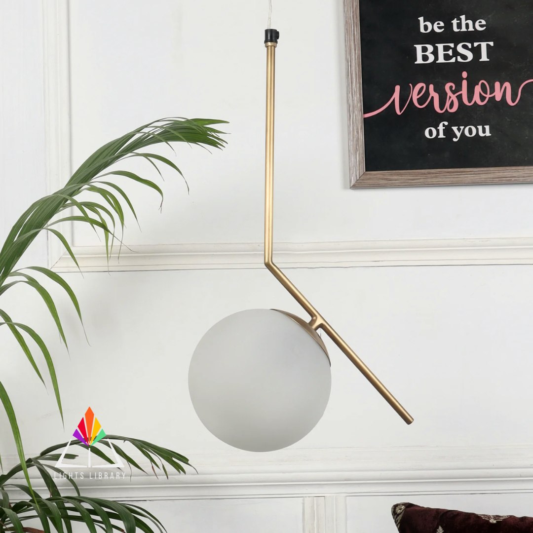 Frosted Orb Pendant Light