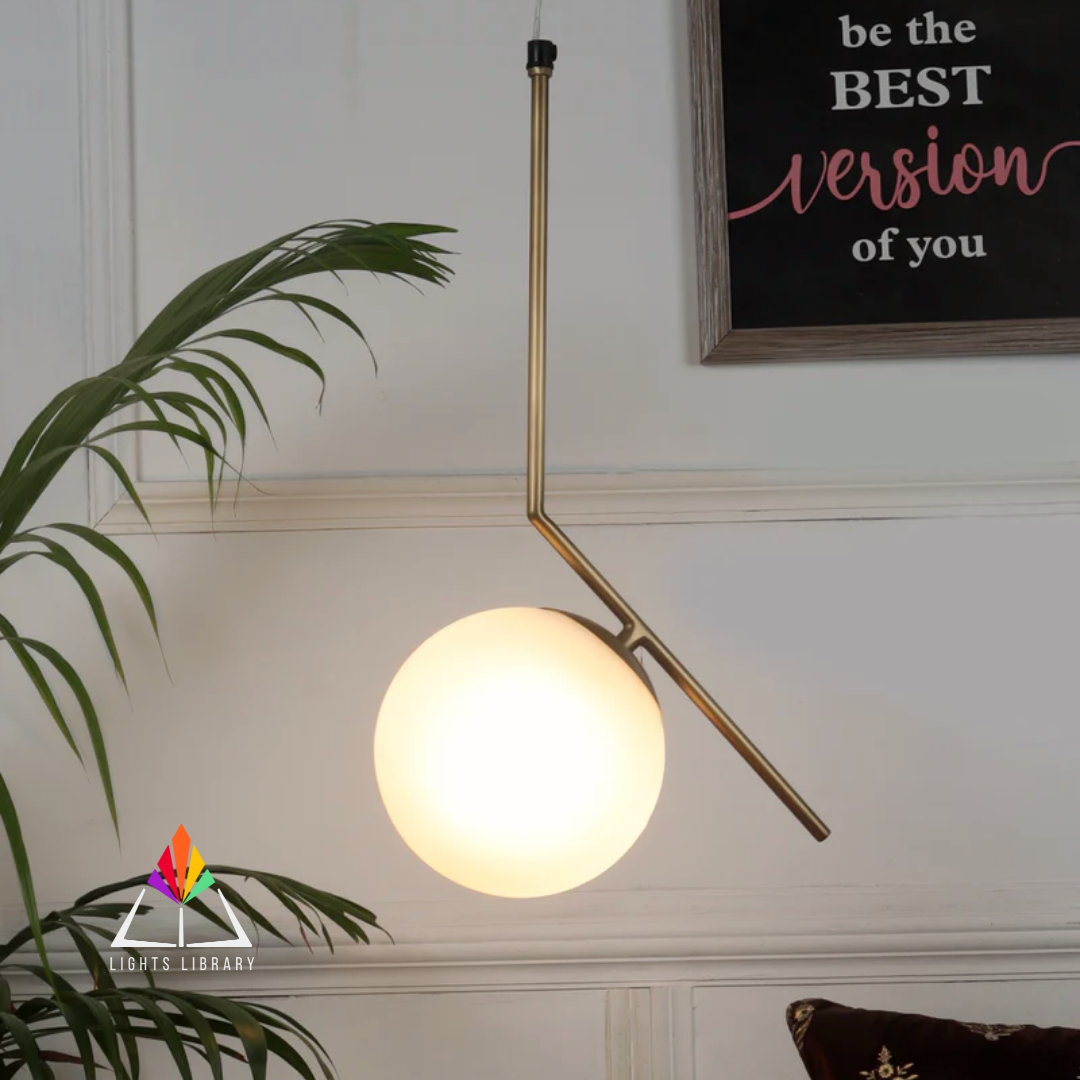 Frosted Orb Pendant Light