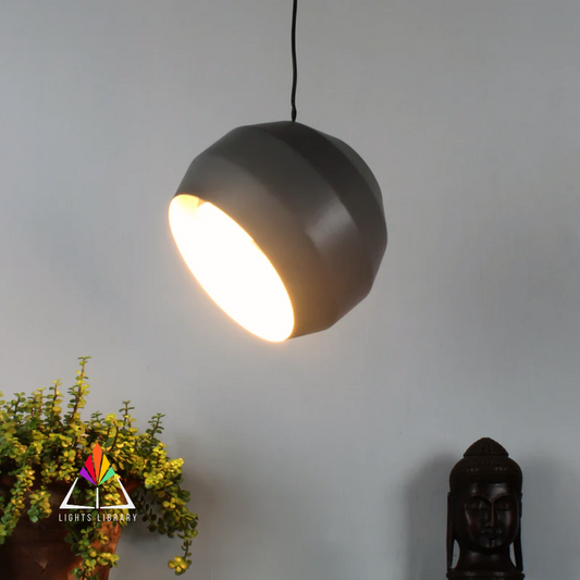 Modern Grey Dome Pendant