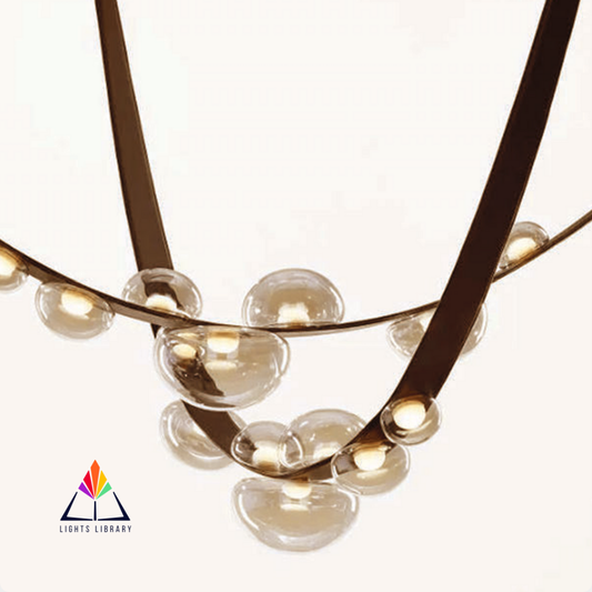Celestial Orbit: Modern Glass Bubble Chandelier