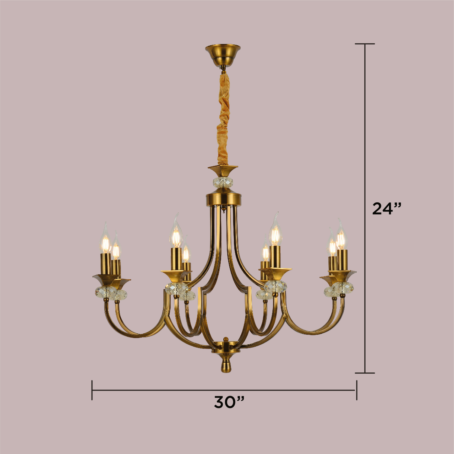 Astor Amethyst Array Chandelier