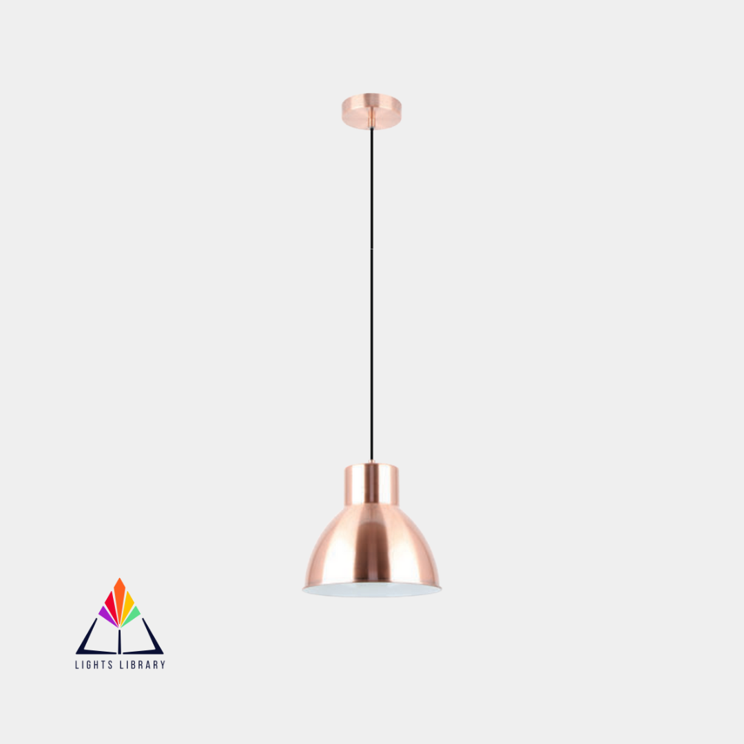 Spotlight Chic: Dome Pendant in Rose Gold, Brass & Steel