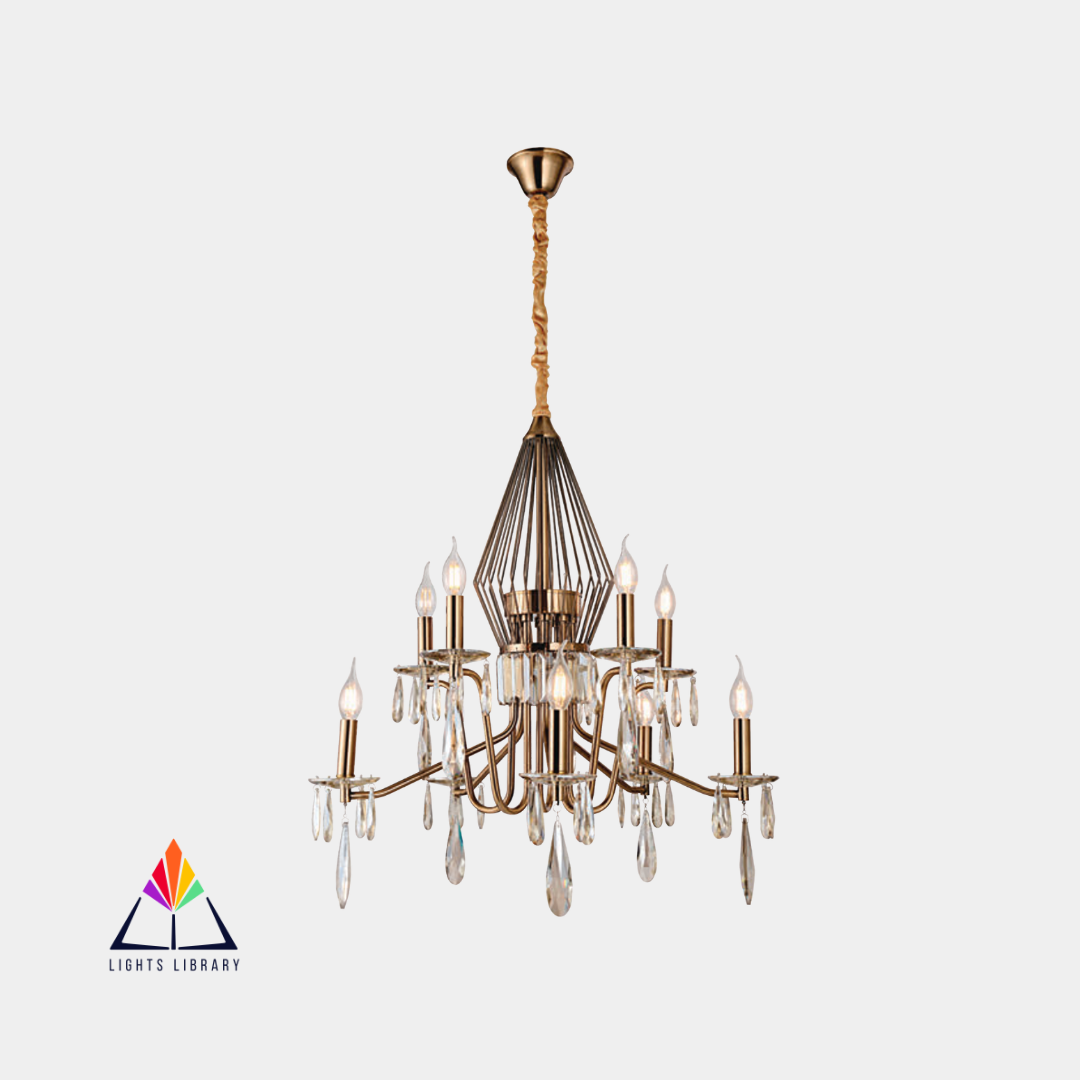 Celestial Elegance: Classic Crystal Chandelier