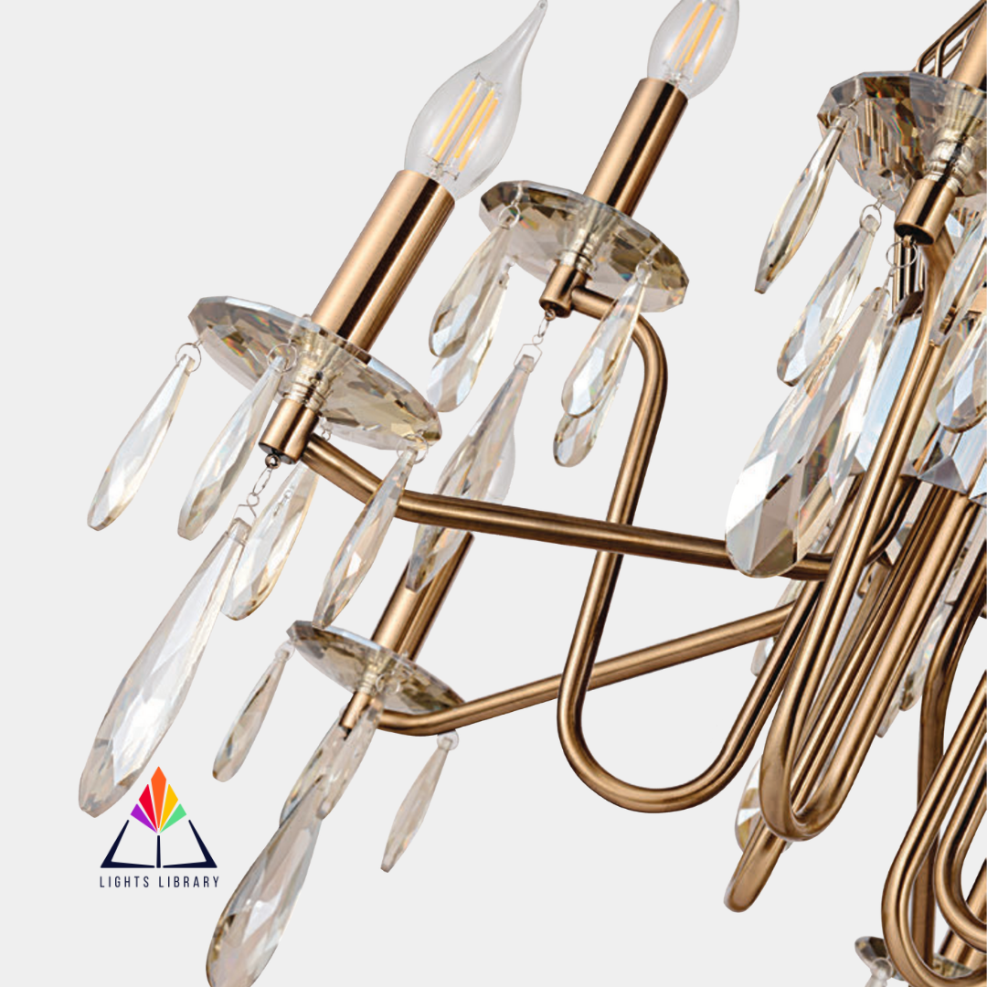 Celestial Elegance: Classic Crystal Chandelier