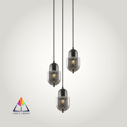 Smoked Capsule Pendant Lights