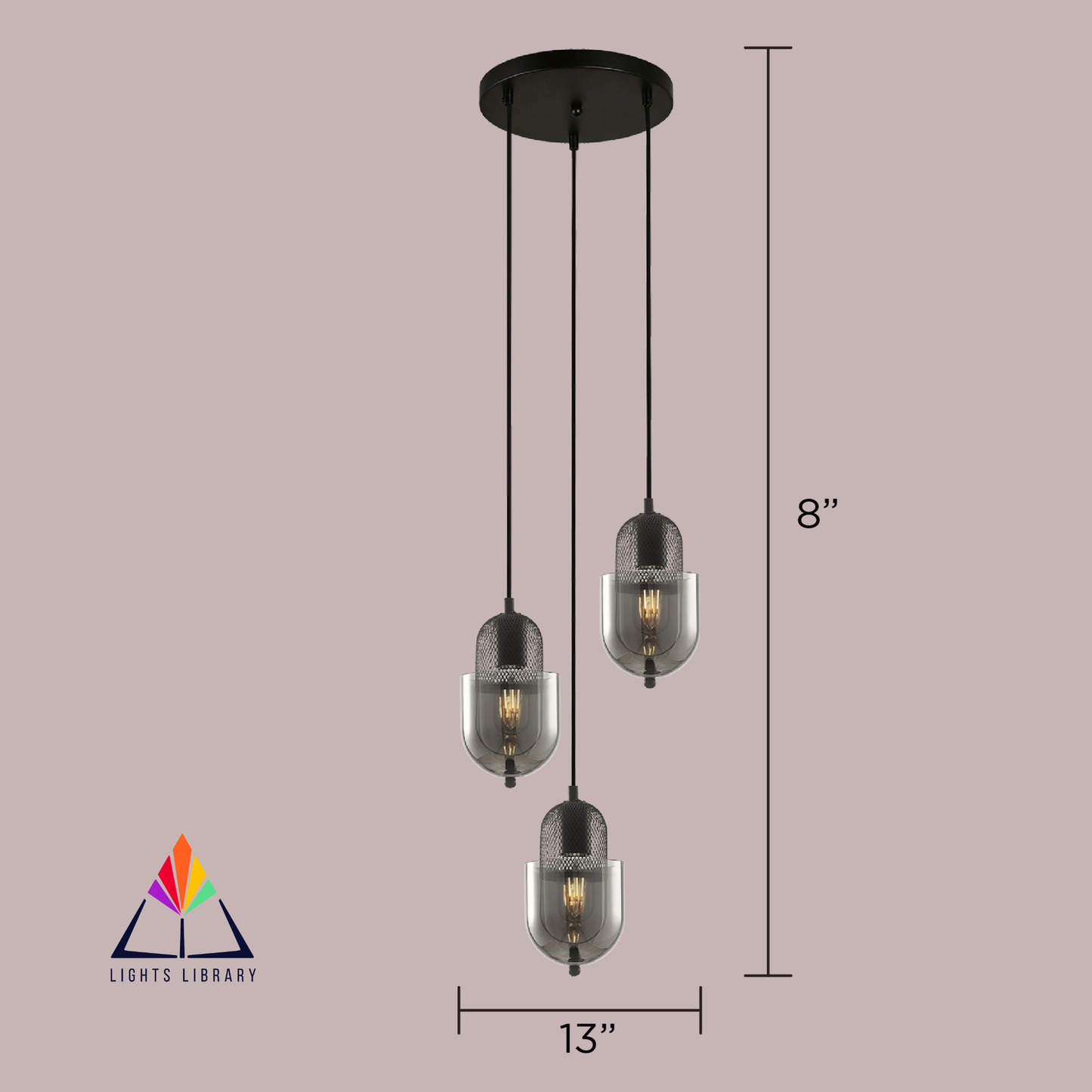 Smoked Capsule Pendant Lights