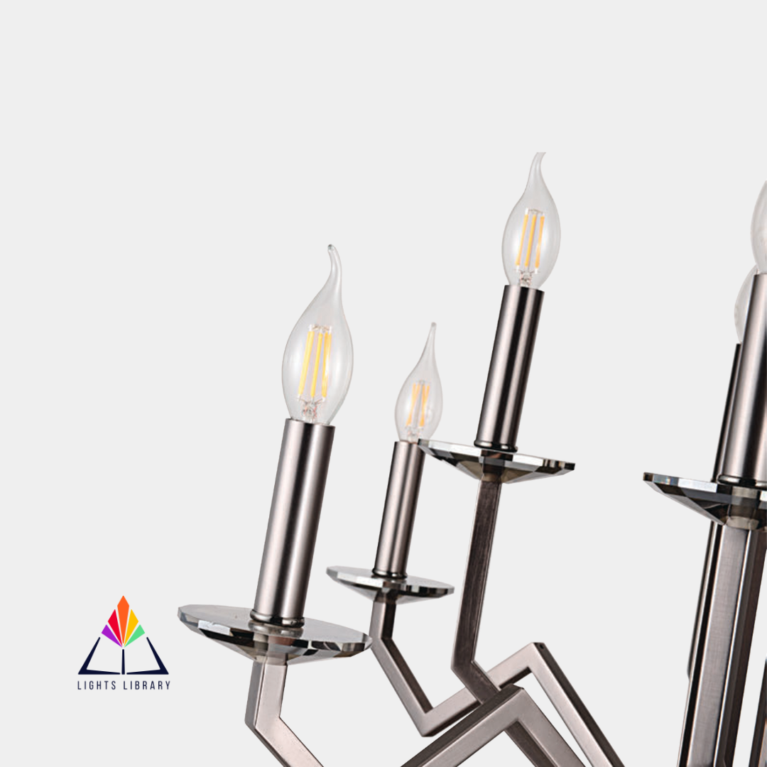 Zigzag Majesty: Modern Geometric Chandelier