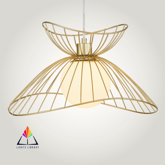 Golden Petal Pendant Light