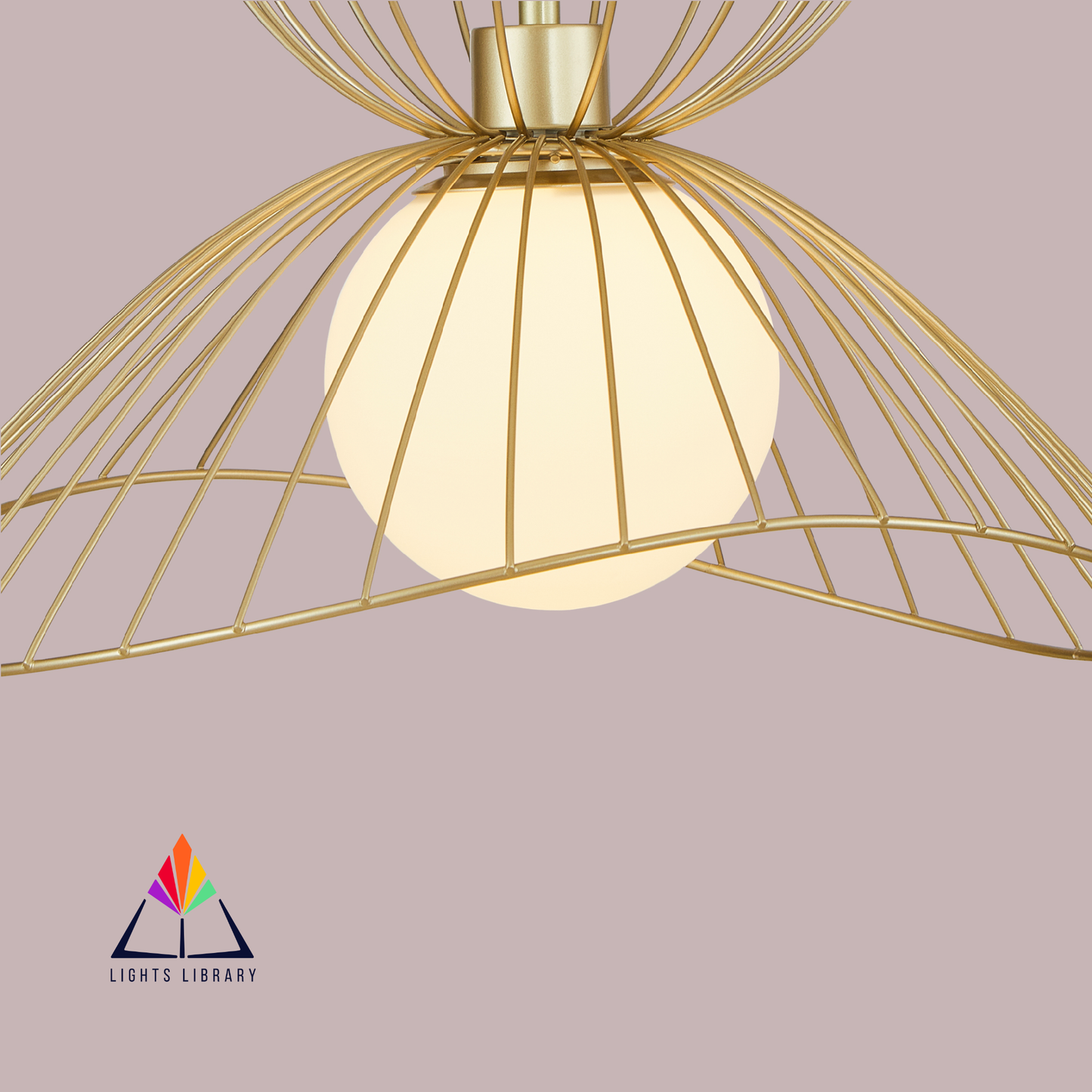 Golden Petal Pendant Light