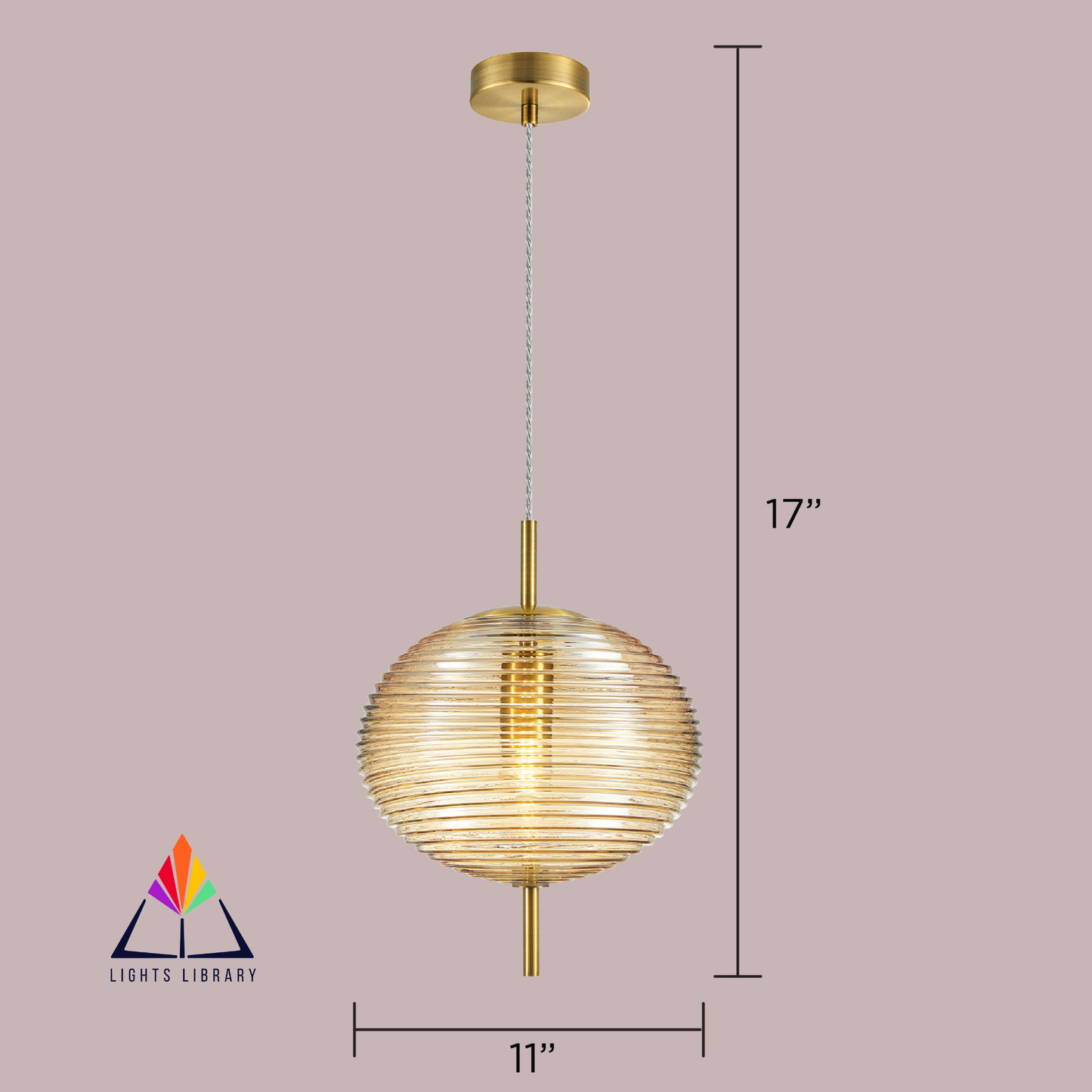 Golden Globe Pendant Light