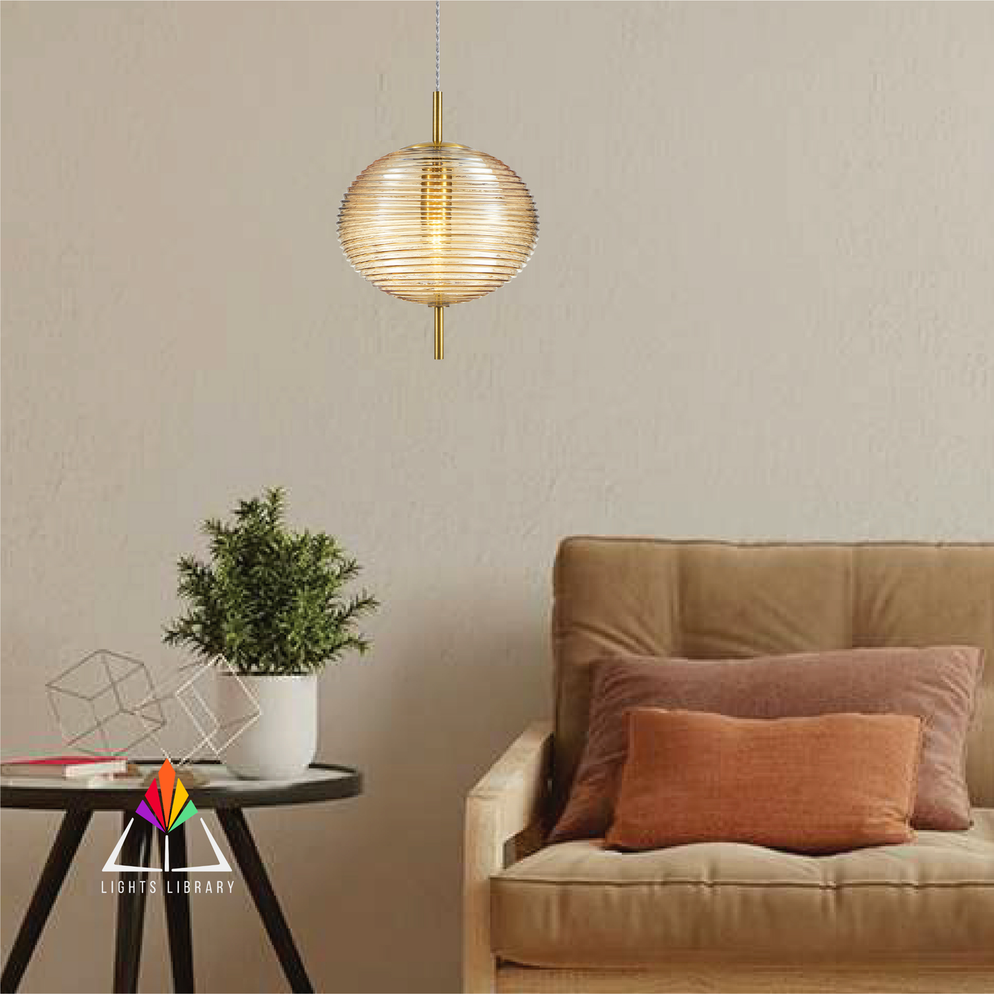 Golden Globe Pendant Light