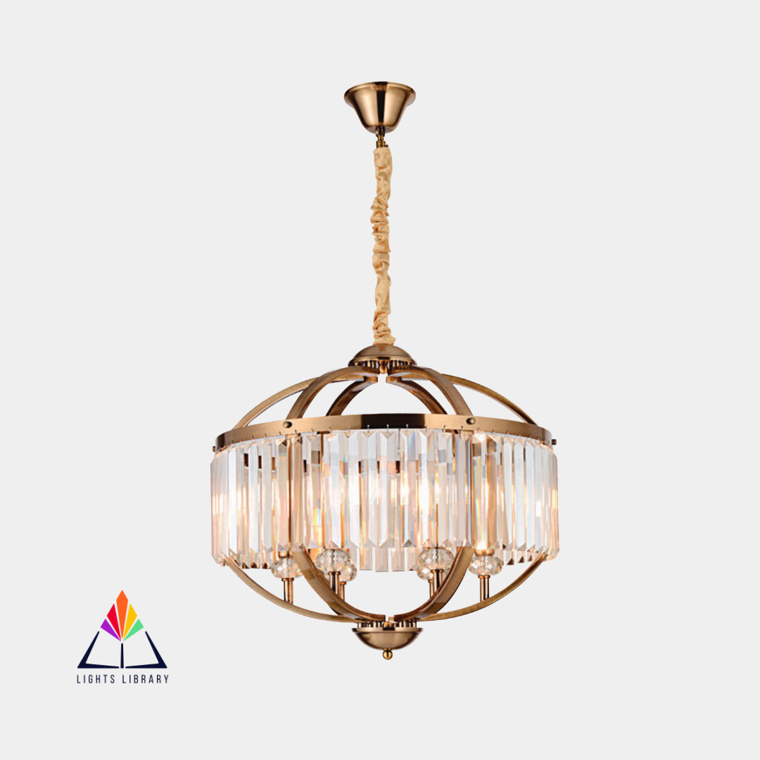 Luxe Orb: Crystal Globe Chandelier