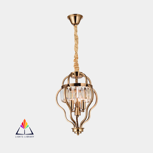 Regal Elegance: Vintage Crystal Chandelier Light