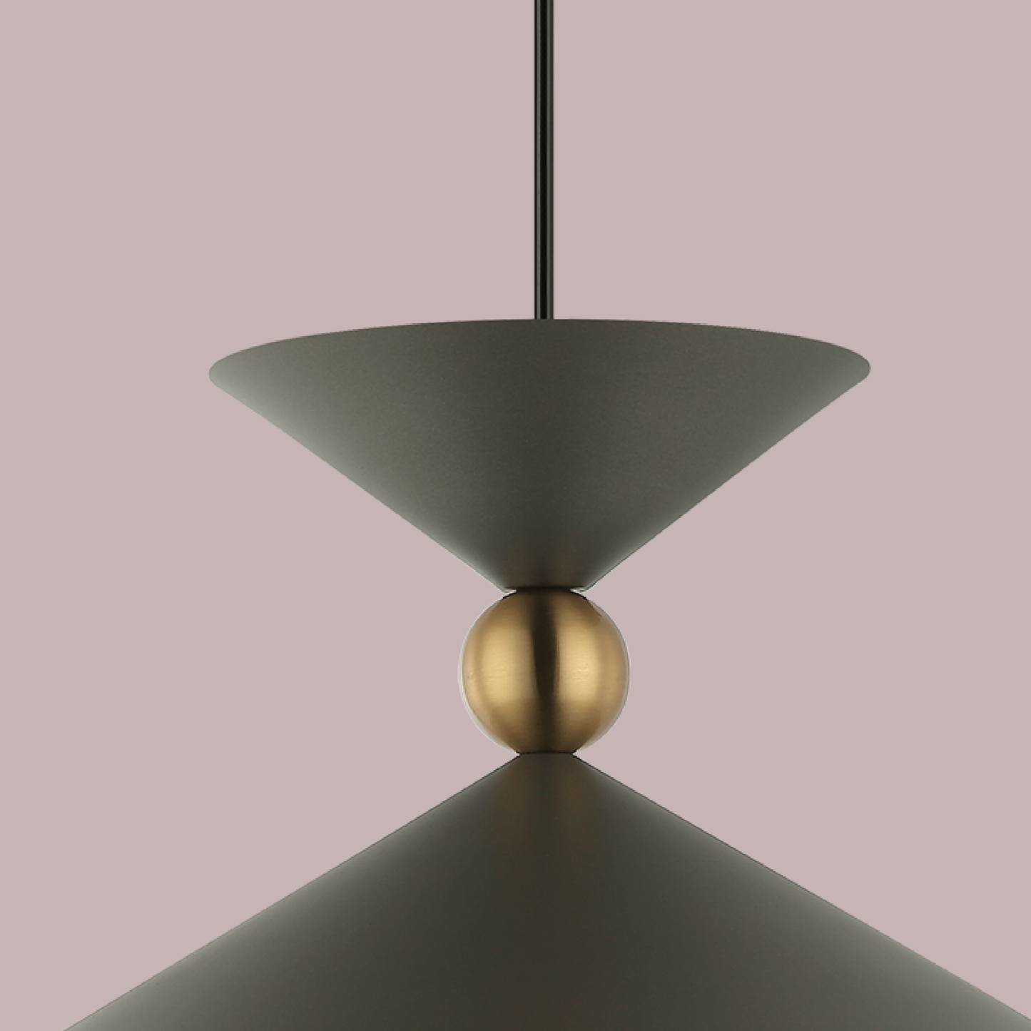 Enchanting Ebony Ellipse Hanging Light