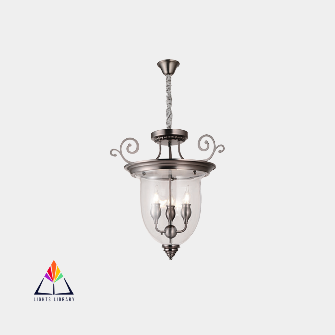 Victorian Charm: Classic Glass Lantern Chandelier