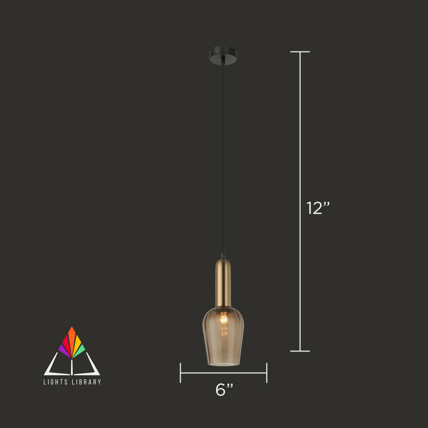 Amber Glow Pendant Light