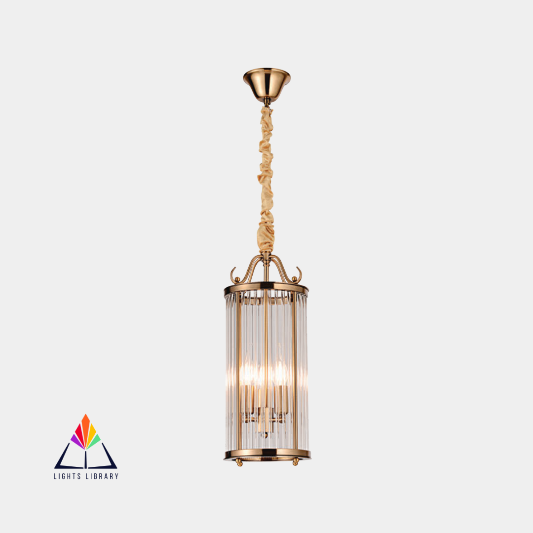 Celeste: Cylindrical Crystal Pendant Light