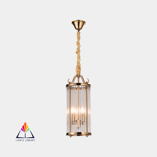 Celeste: Cylindrical Crystal Pendant Light