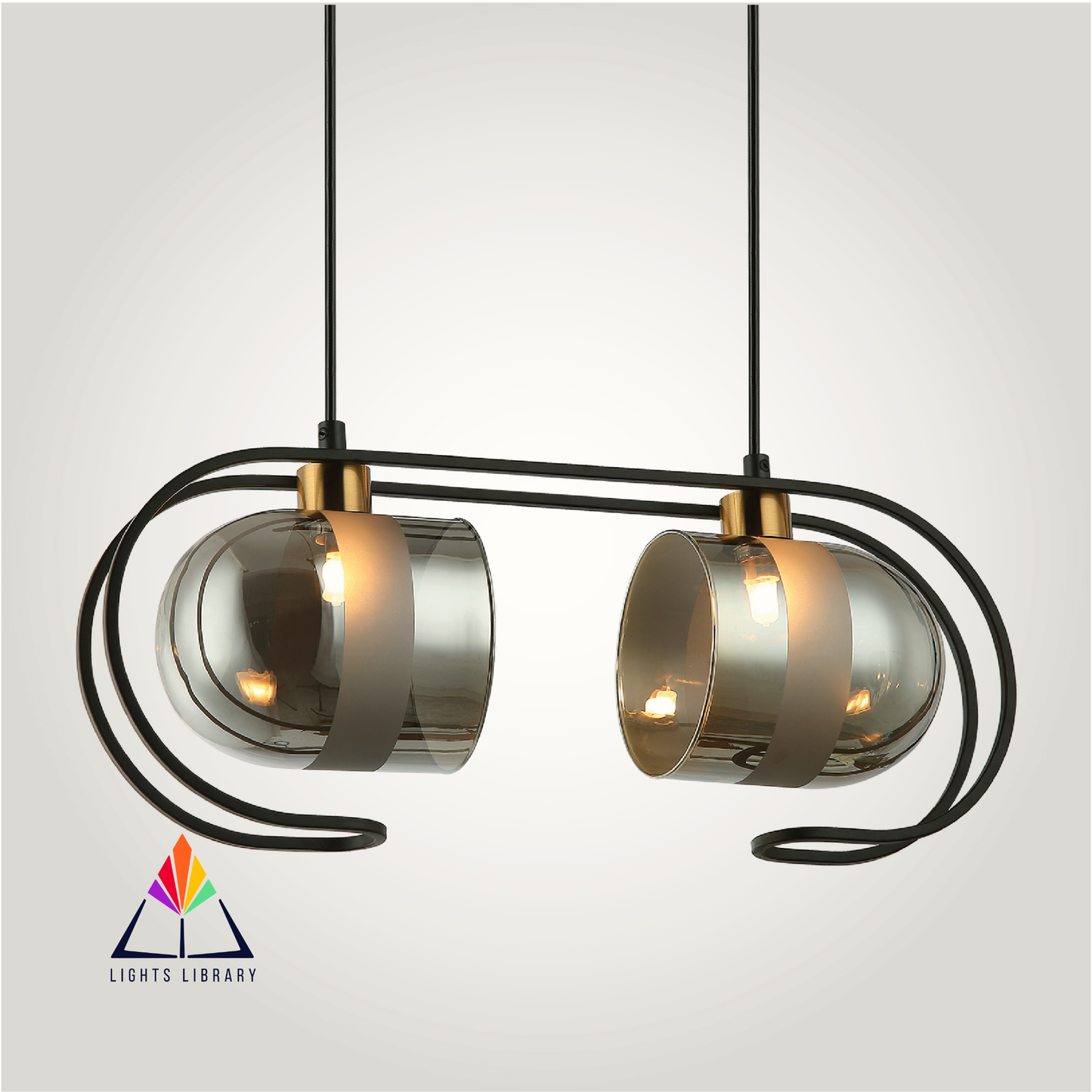 Twin Sphere Pendant Light