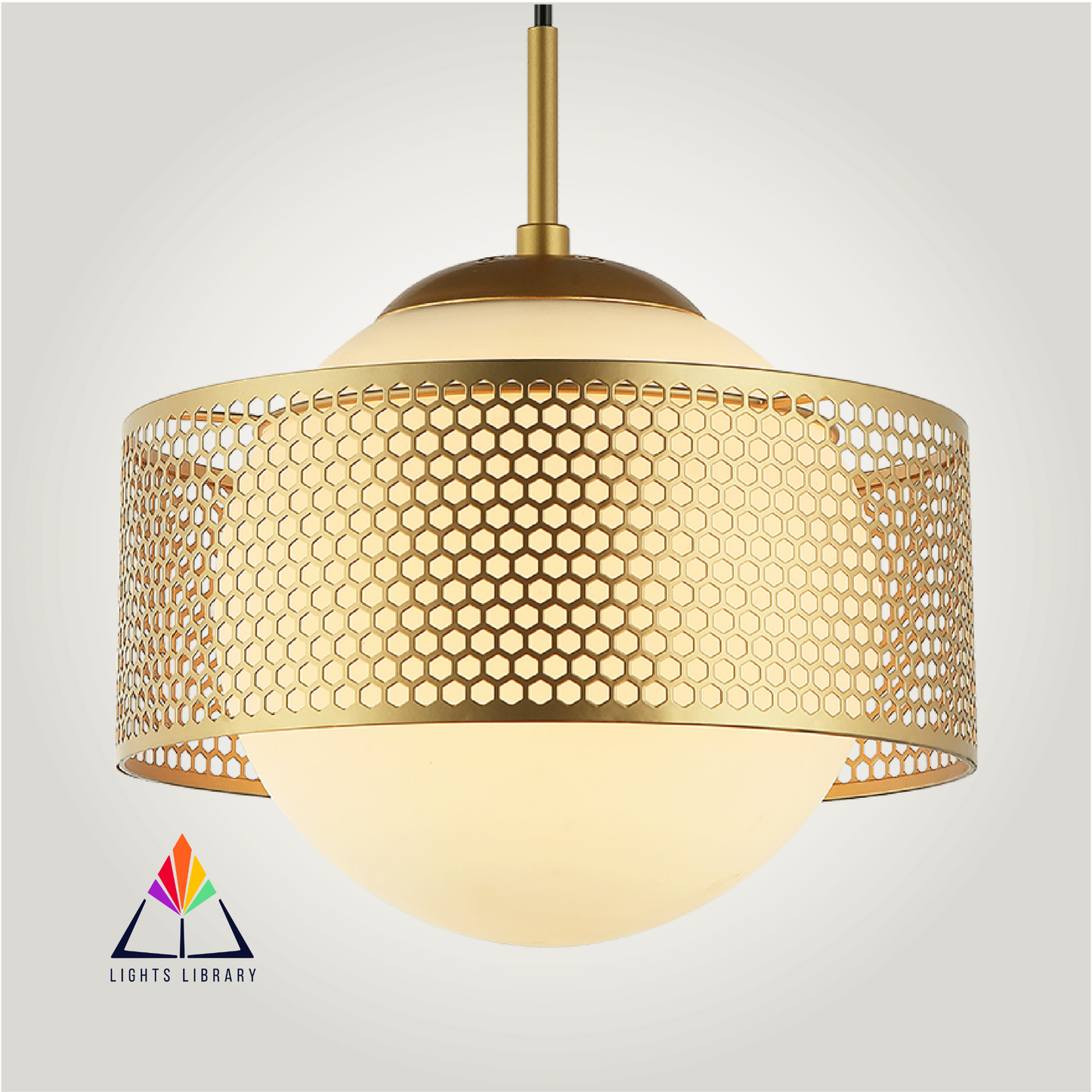 Golden Glimpse of Greece Pendant Light