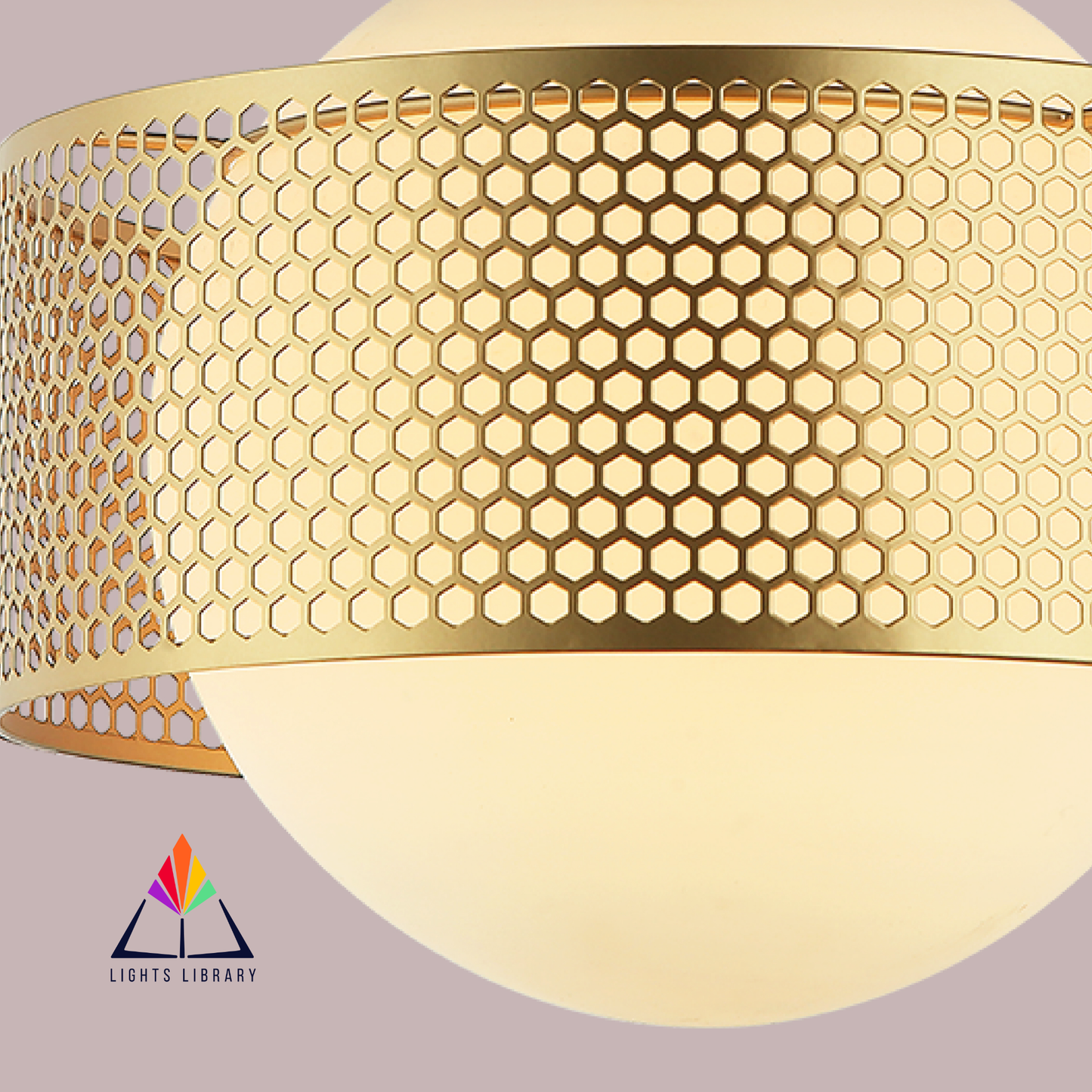 Golden Glimpse of Greece Pendant Light