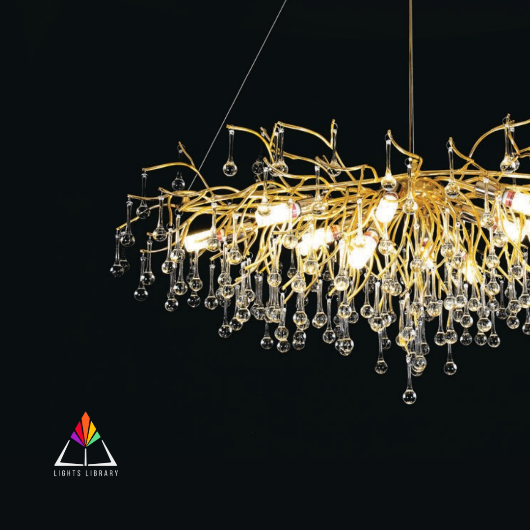 Aurora: Nature-Inspired Crystal Branch Chandelier