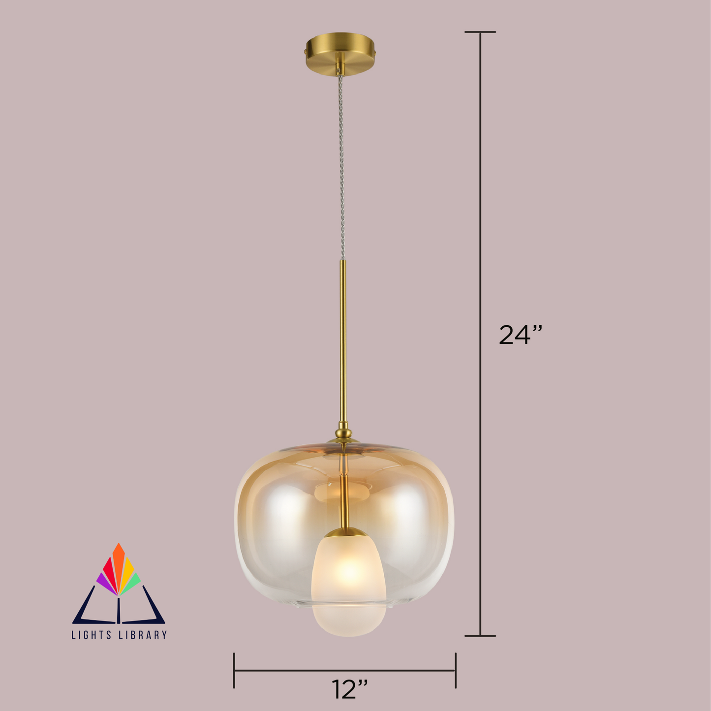 Graceful Glow Globe Hanging Light