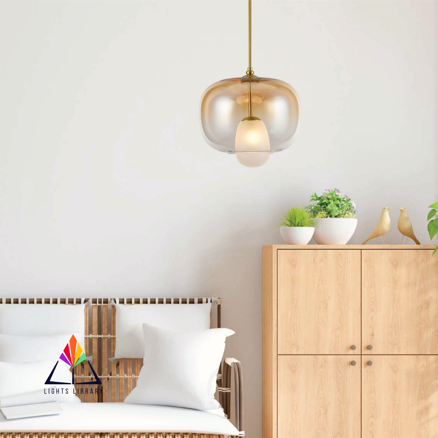 Graceful Glow Globe Hanging Light