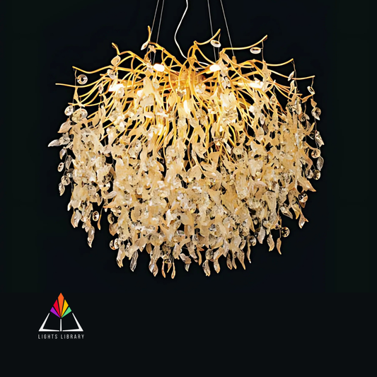 Luminous Cascade: Luxury Crystal Branch Chandelier