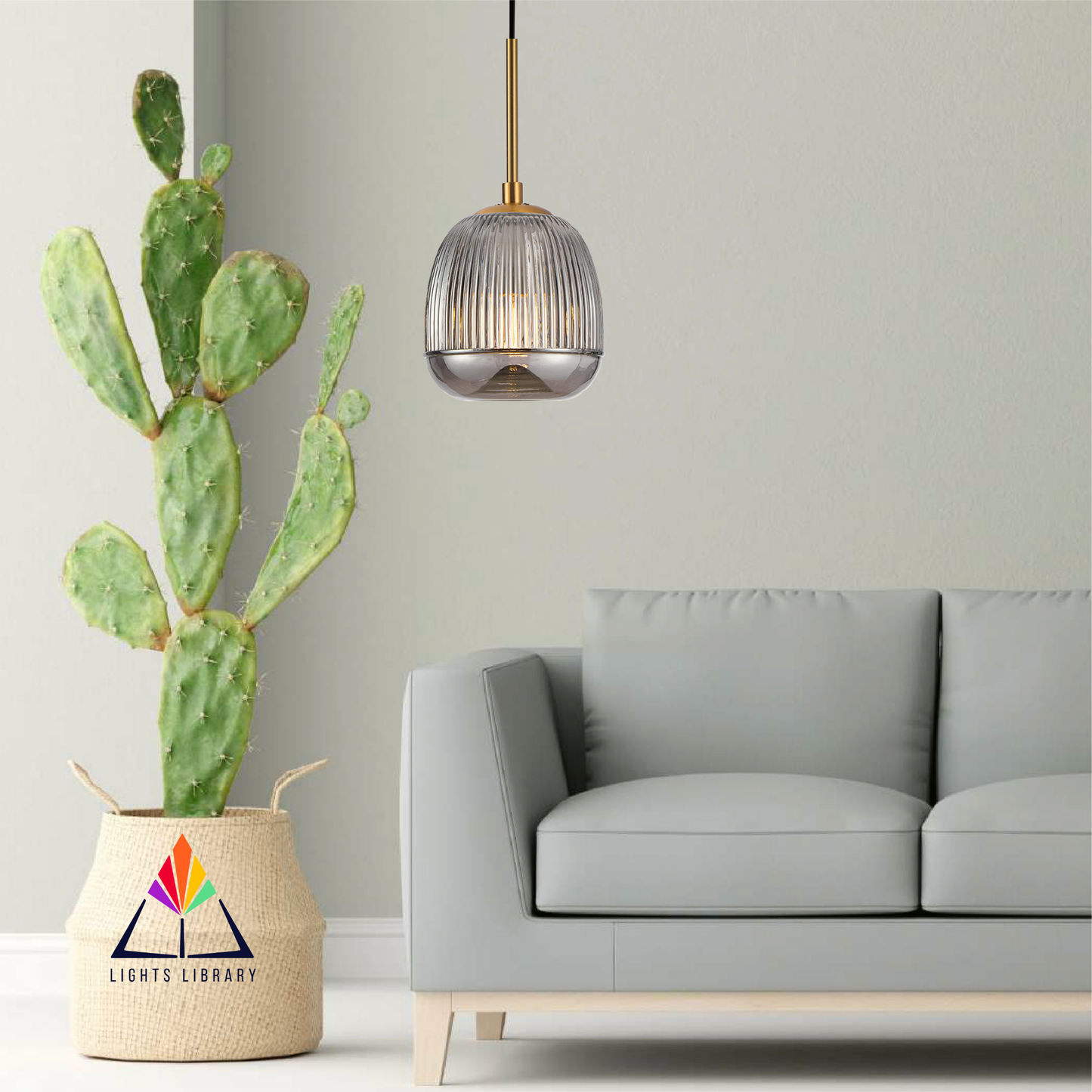 Jade Jewel Drop Hanging Light