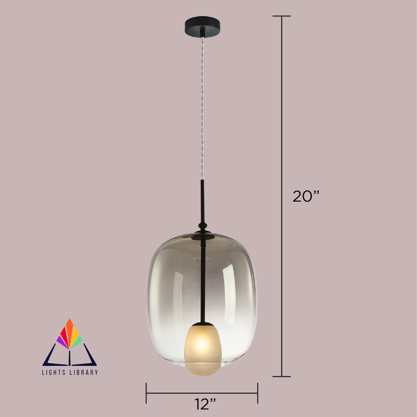 Oracle Opal Orb Hanging Light