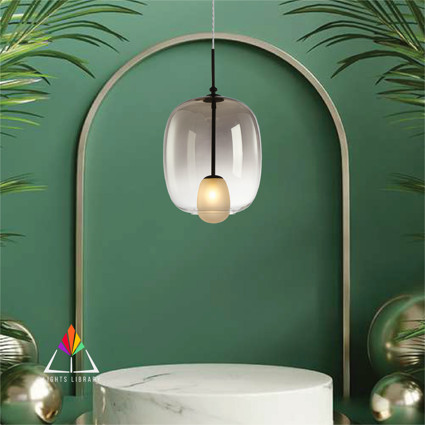 Oracle Opal Orb Hanging Light