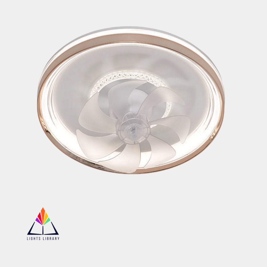 AeroGlow LED Flush Mount Ceiling Fan
