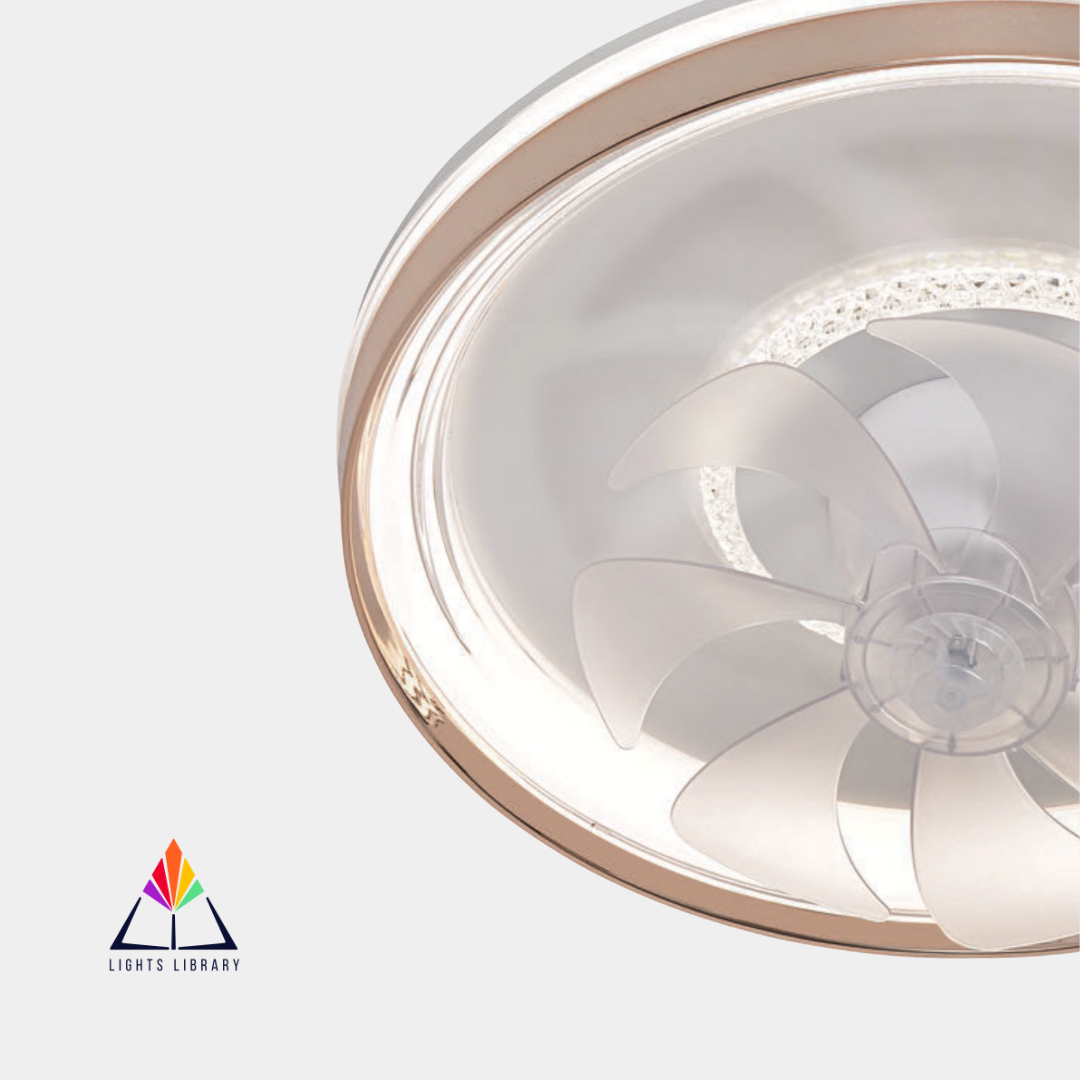 AeroGlow LED Flush Mount Ceiling Fan