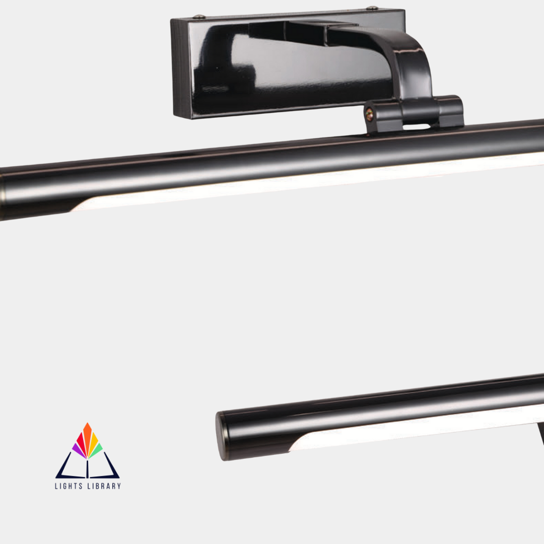 Sleek Black LED Picture Light