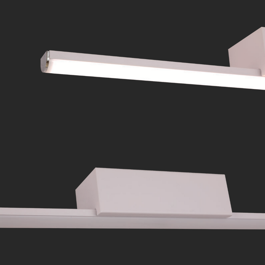 Minimalist White LED Linear Wall Light