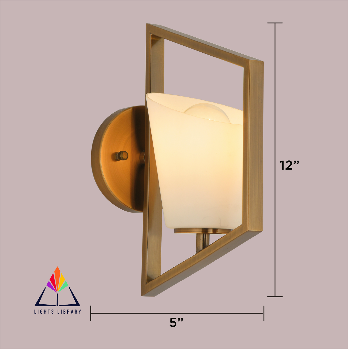 Geometric Glow Sconce