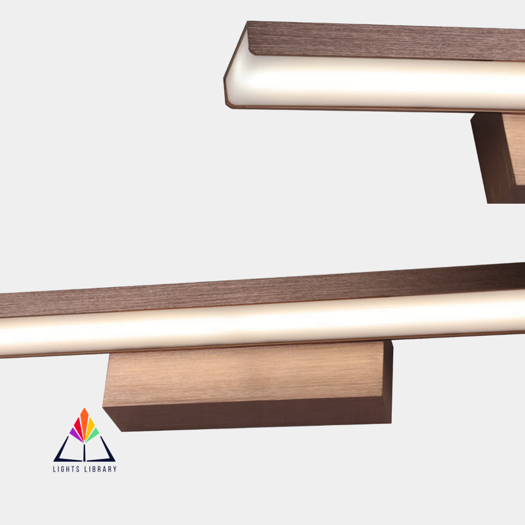 Contemporary Wooden LED Vanity Light