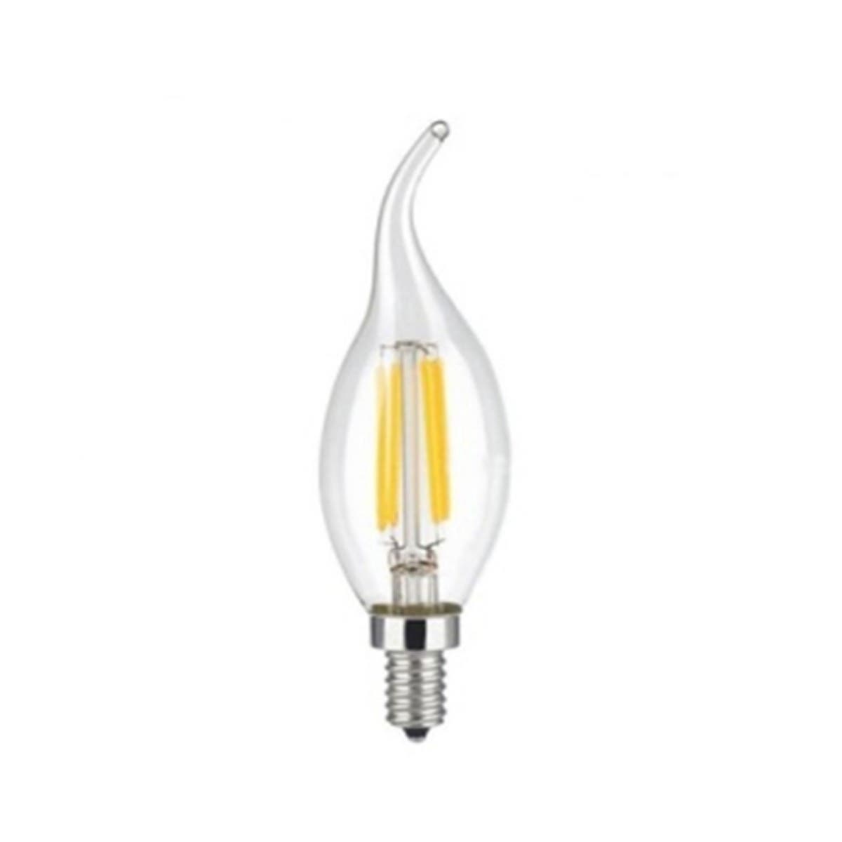 4W LED Curved Candle E-14 Bulb