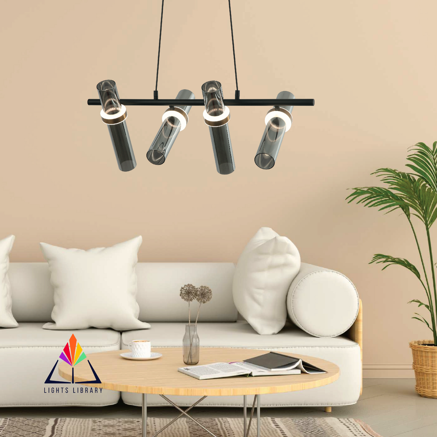 Eclipse Tube Chandelier